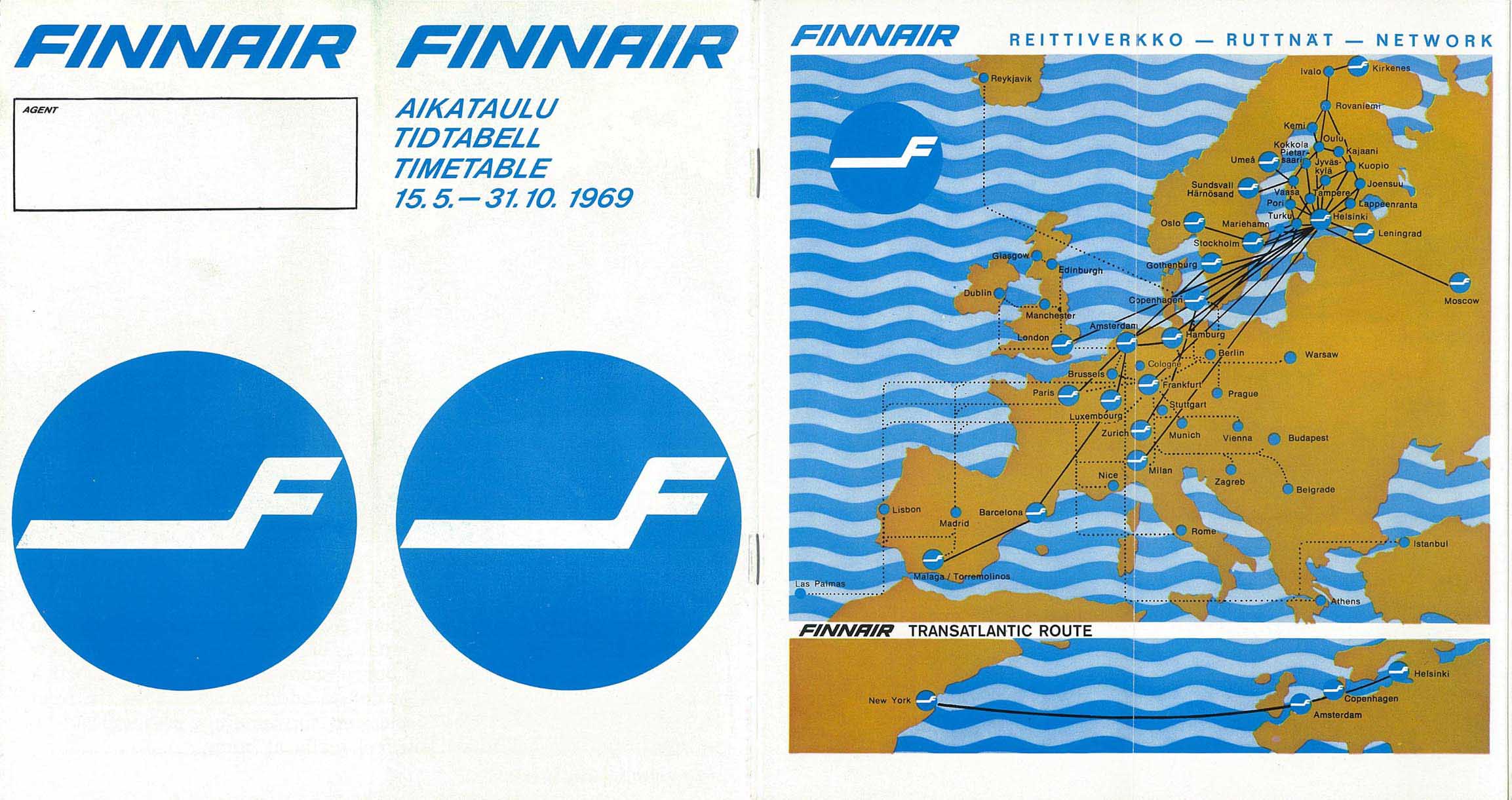 Finnair route map