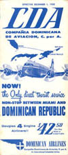 Compañía Dominicana de Aviación 1958