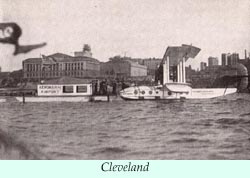 To larger photo of a flying boat at Cleveland