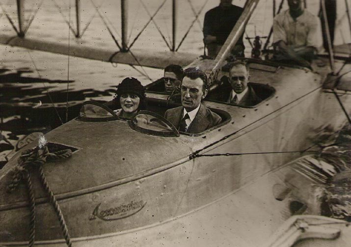 Aeromarine Model 85 with C.F. Redden and son
