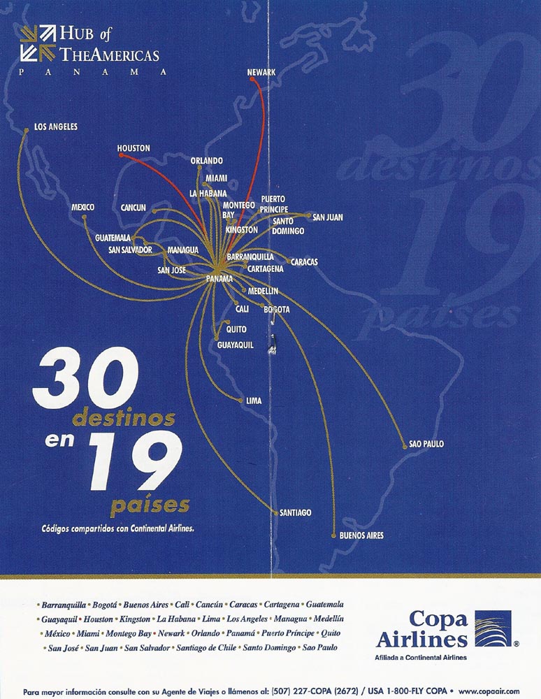 Copa Airlines Flight Map Copa Airlines - Copa - Compania Panmena De Aviacion